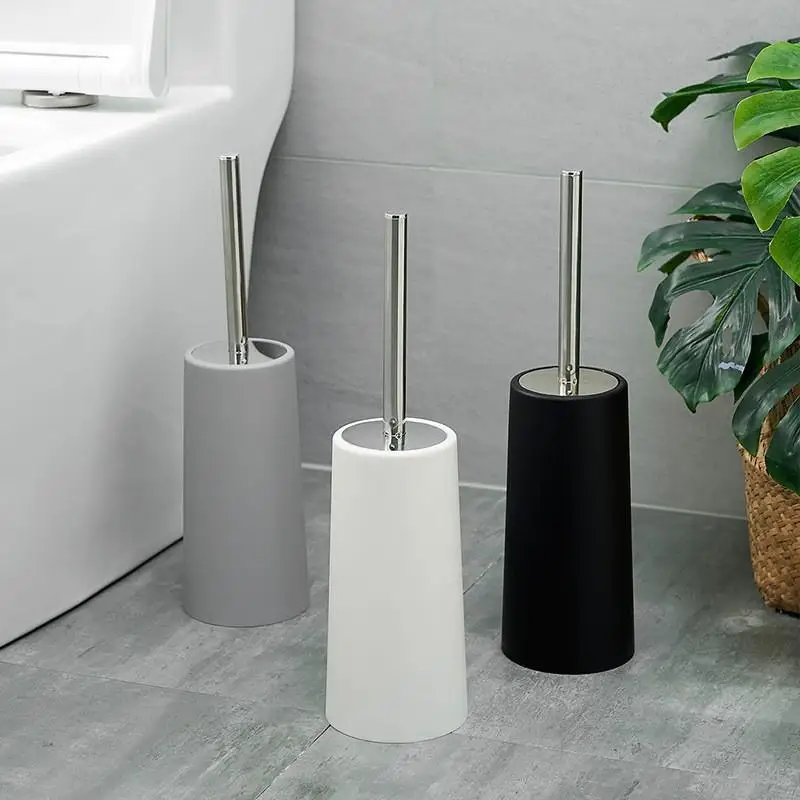 Anti Drip Toilet Brush Set Ventilated Standing Base Long Handle No Dead Corner Bathroom Cleaning Tool for Toilet Sanitation