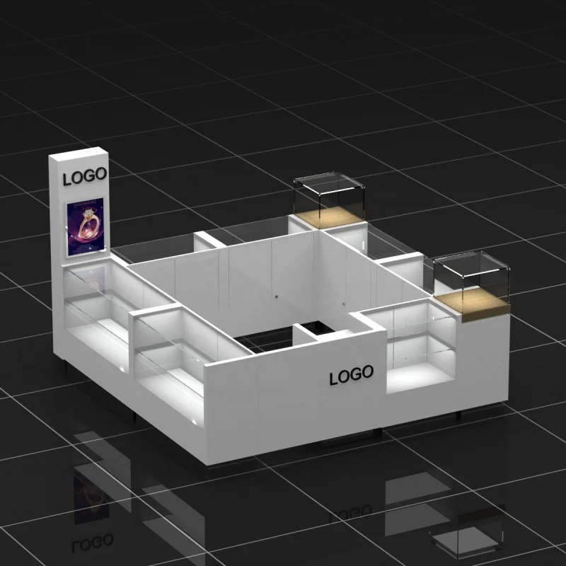 ตู้โชว์เครื่องประดับคุณภาพสูงตามสั่งตู้เครื่องประดับพร้อมไฟ LED