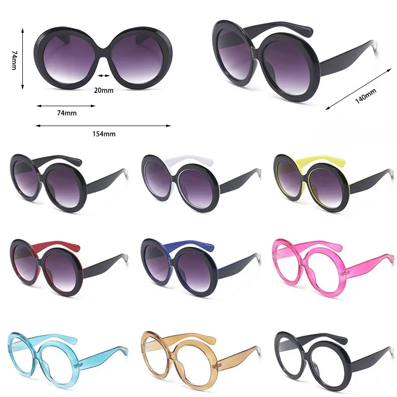 Gafas de sol redondas de gran tamaño, para mujer y hombre, de una marca de lujo, con montura grande, gafas de sol, gafas de protección, gafas de sol de gran tamaño, gafas unisex para montar en bicicleta.