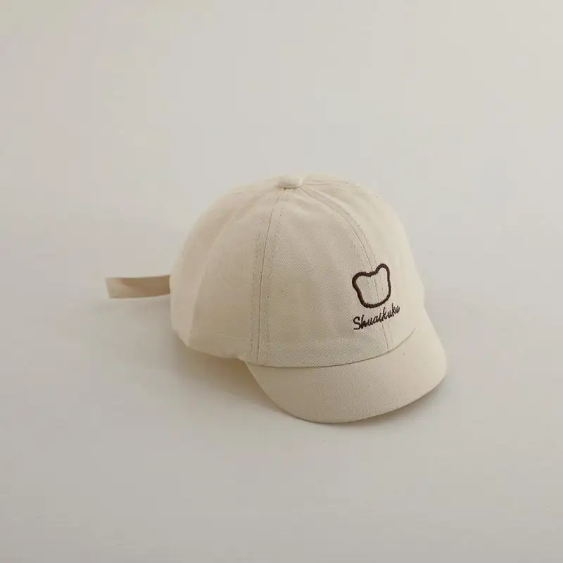 New Cute Children Cartoon Peaked Caps Fashion Boy Baby Embroidery Letter Baseball Hat Girl Cotton Casual Hats Kid Sunscreen Cap