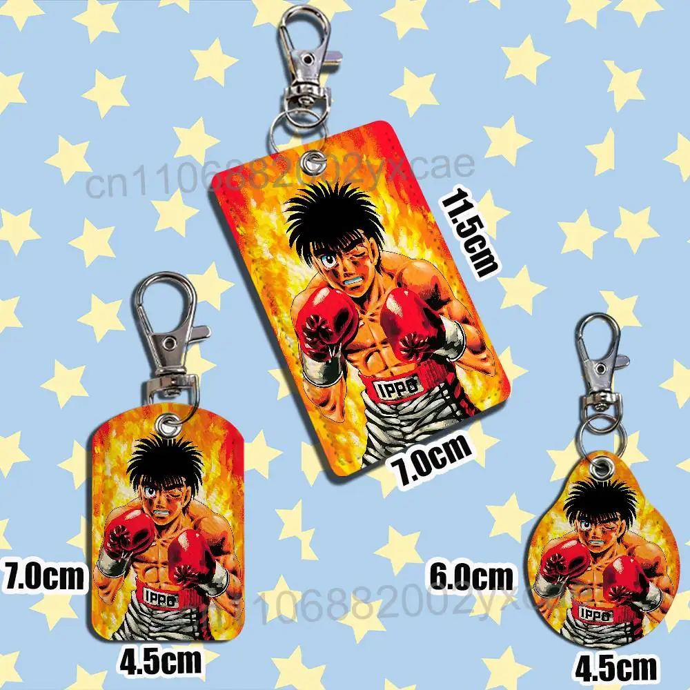 Mamoru Takamura Hajime no Ippo Keychain Holder Suitable For Subway Bank Card Bus Card Case Badge Holder Wallet Card Textured