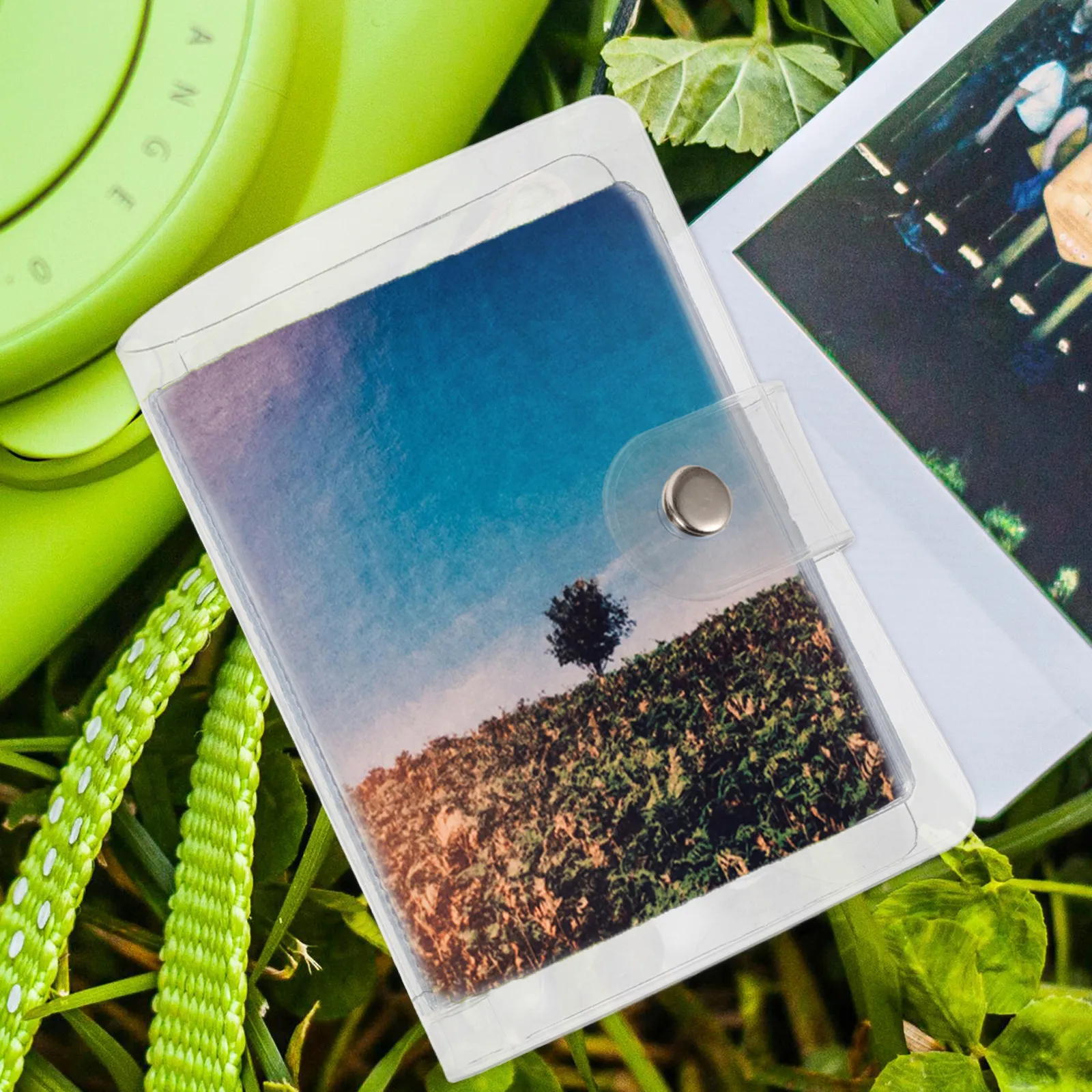 

3 Inch Mini Photo Album PVC Clear Pocket Portable Card Holder Book for Kpop Business Cards Travel Photos Collection