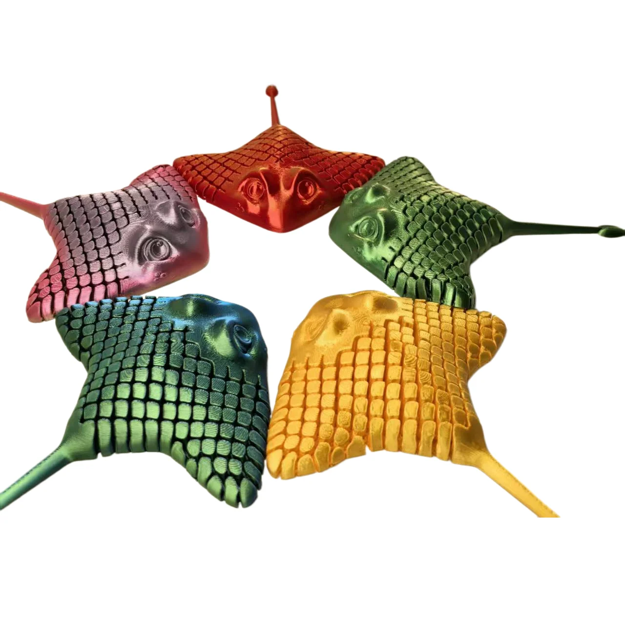 3D Printing Toy Manta Ray Joint Movable Fiish Home Decoration Toy Refrigerator Magnetic Attraction