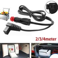 2/3/4M Car Cigarette Lighter Cable 18AWG Car Refrigerator Power Cable Cooler 12-24V Car Refrigerator Heater Extension Cables