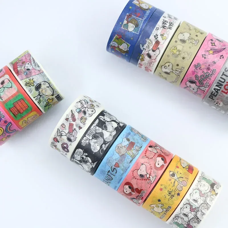 5M Cute Cartoon Snoopy DIY Closure Decorative Washi Tape （Random Not Repeating）