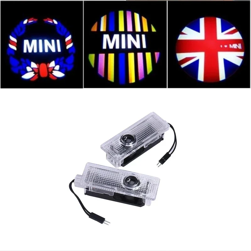 

2pieces Led Lamp Countryman For BMW Mini Cooper Works R55 R56 R57 F54 F55 F56 Car Door Projector Welcome Light Car Accessories