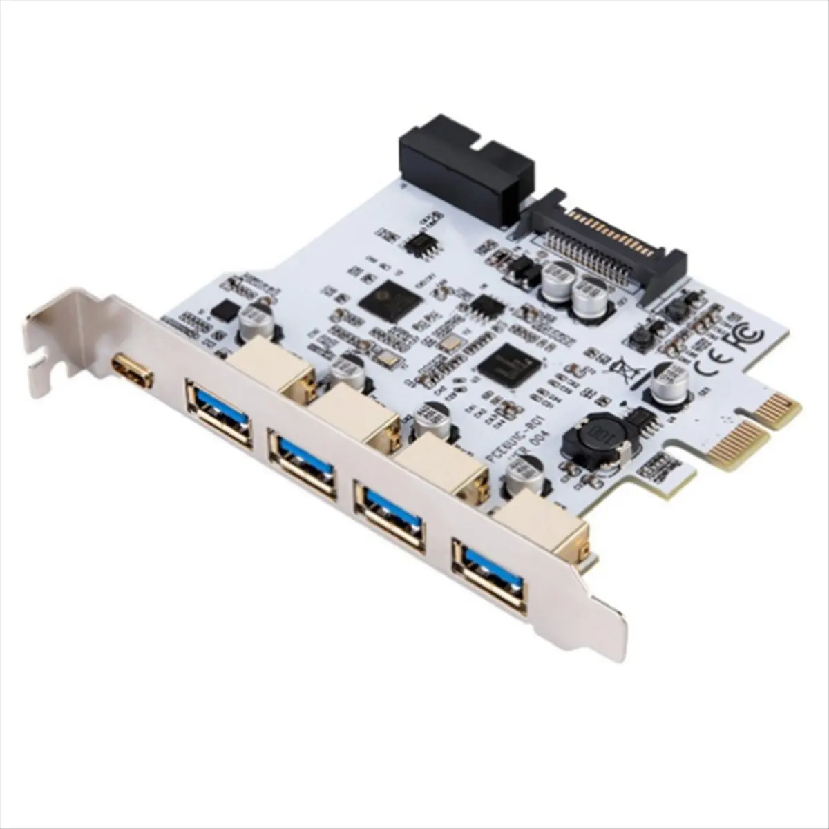 L73A NEW USB 3.0 PCI-E Type C Expansion Card PCI Express PCI-E to USB 3.0 Controller 5 Port + 1 Port USB 3.1 PCIE Card Adapter