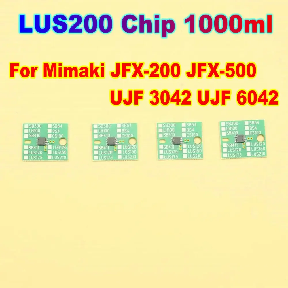 For Mimaki LUS 200 Ink Chip LUS200 Ink Bottle Chip For Mimaki JFX-200 JFX-500 UJF 3042 UJF 6042 One Time Use Lus200 Chip 1000ml