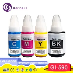 GI590 GI 590 GI-590 Compatible Refill Tintas Ink for Canon PIXMA G1500/G1501/G1510/G2500/G2501/G2510/G3500/G3501/G3510/G4500