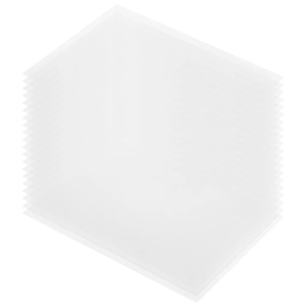 A5 20Pcs A4 10Pcs，0.2mm 0.2mm Thickness Shrink Plastic Sheet Semi-transparent Pre-sanded DIY Heat Shrink Film Shrinkable