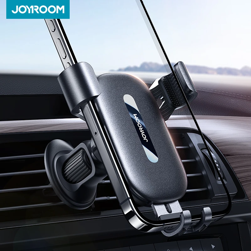 Joyroom Universal Car Vent Phone Mount Upgrade 360° Rotation Vent Clip Car Phone Holder Fits Phones and Cases from 4.7-7.2