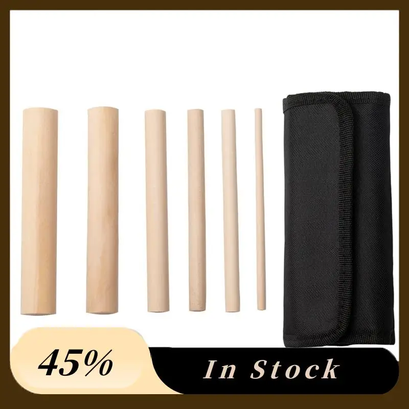 

A60Z Top New 6Pcs Wooden Mandrel Set Sizes 1/4-1Inch For Crafts For Wire Forming Wooden Rods For DIY Quick Winding Accessories