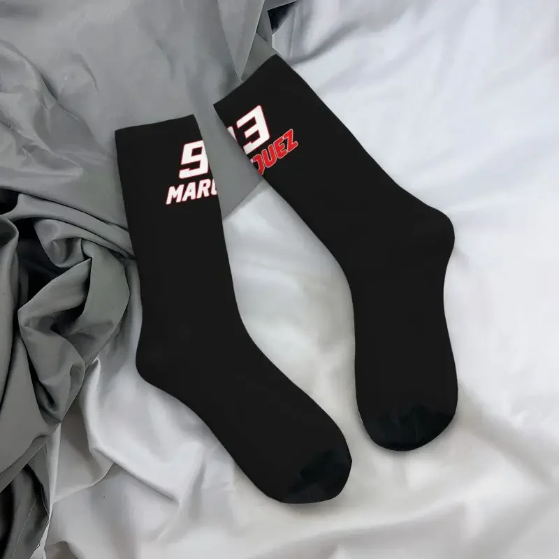 Y2K Racer 93 Marquez Dress Men Women Warm Funny Novelty Motorcycle Racing Crew Socks