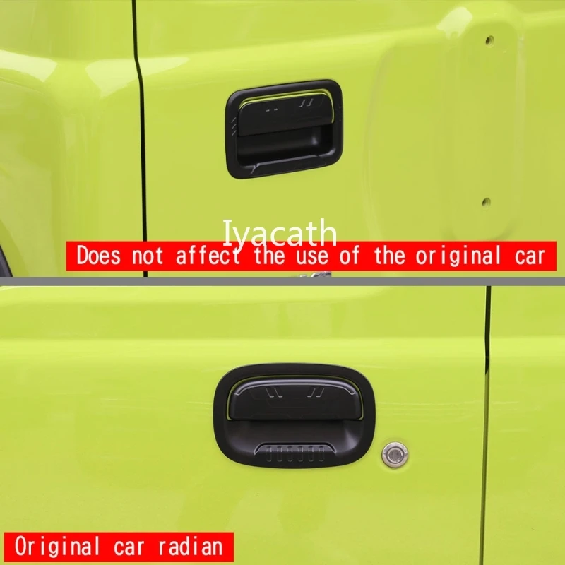 لسوزوكي جيمي نوميد 5/سييرا 3 2025 2026 ABS ماتي الأسود الخارجي غطاء مقبض الباب إطار وعاء الباب ملصق الملحقات #3