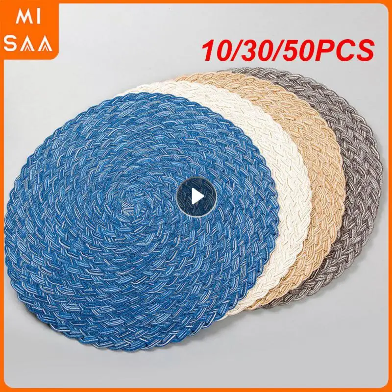 10/30/50PCS Cup Wad Afraid Of Hot Hands Both Color Value And Function Handwork Environmental Insulation Mat Natural