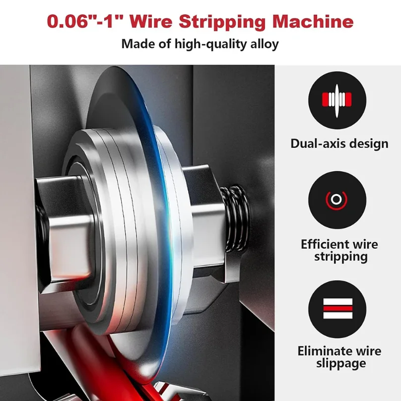 Picture 3: Manual Wire Stripping Machine Gauge Wire 0.06-1 inch Scrapping Copper Wire Peeler Wire Stripper Tool for Scrap Copper Recycling