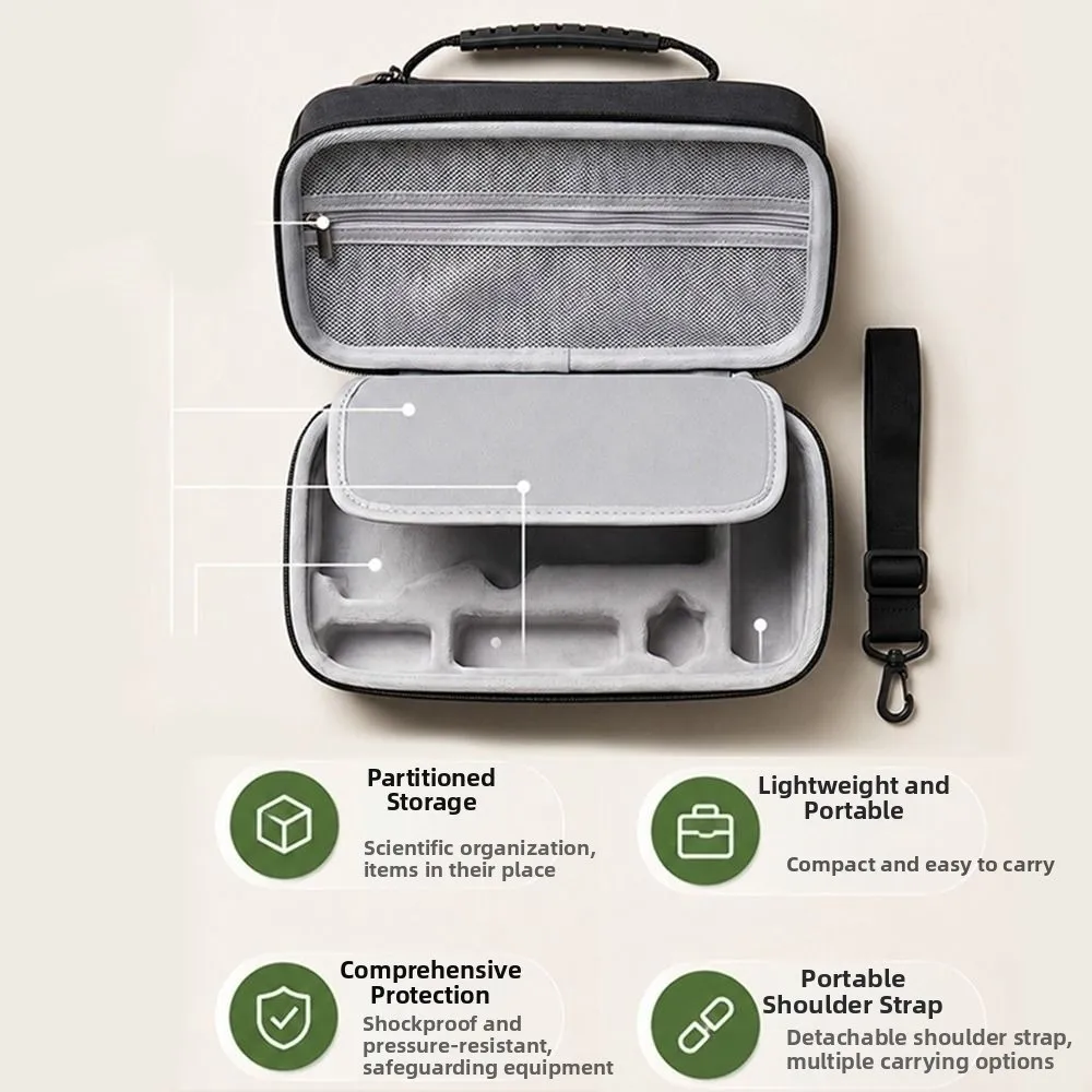 Hard Shell Camera Storage Bag Anti-Fall Multifunctional Carrying Case Soft Lining Waterproof for DJI Osmo Pocket 4P