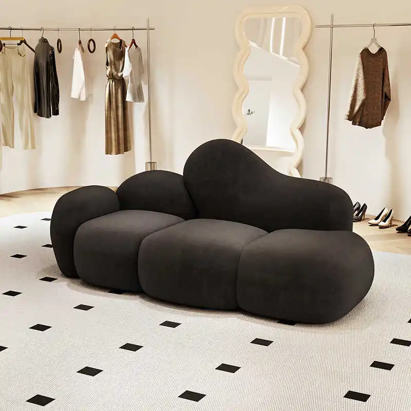 

Cloud Velvet Living Room Sofas Minimalist Bedroom Relaxing Lazy Room Decor Outdoor Sofa Cute Floor Divano Lounge Suite Furniture