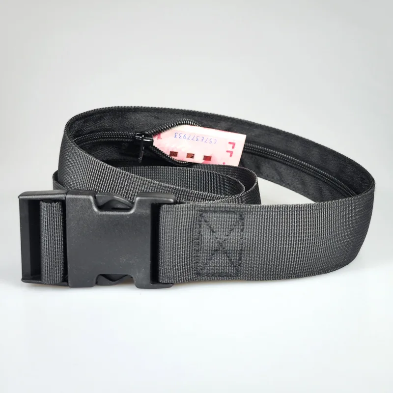 Lightweight Travel Hidden Cash Belt Outdoor Anti Theft Thin Waist Belt Strap Belt Waist Packs Wallet Hiding Money Belt