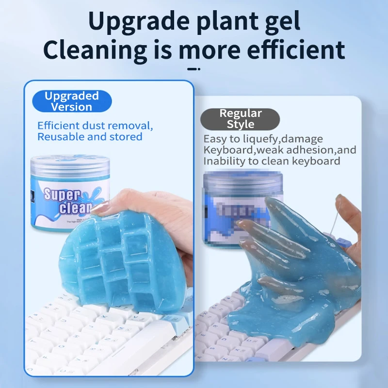 Car Super Dust Clean Clay Dirt Keyboard Cleaner Slime Toys Cleaning Gel Computer Gel Mud Laptop Cleanser Glue Home Dust Remover