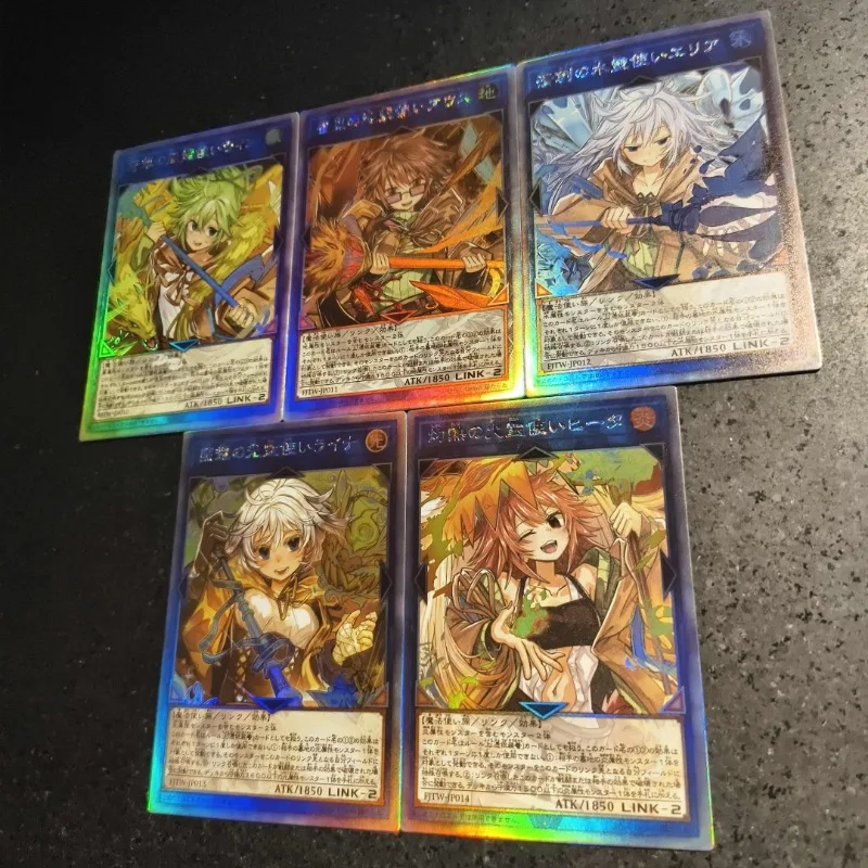 Yu-Gi-Oh! DIY Charmer 5 stks/set Zelfgemaakte Kaart Fuzichoko Schilders 4th Bullet Lyna De Light Charmer Game Collection Card speelgoed Gift