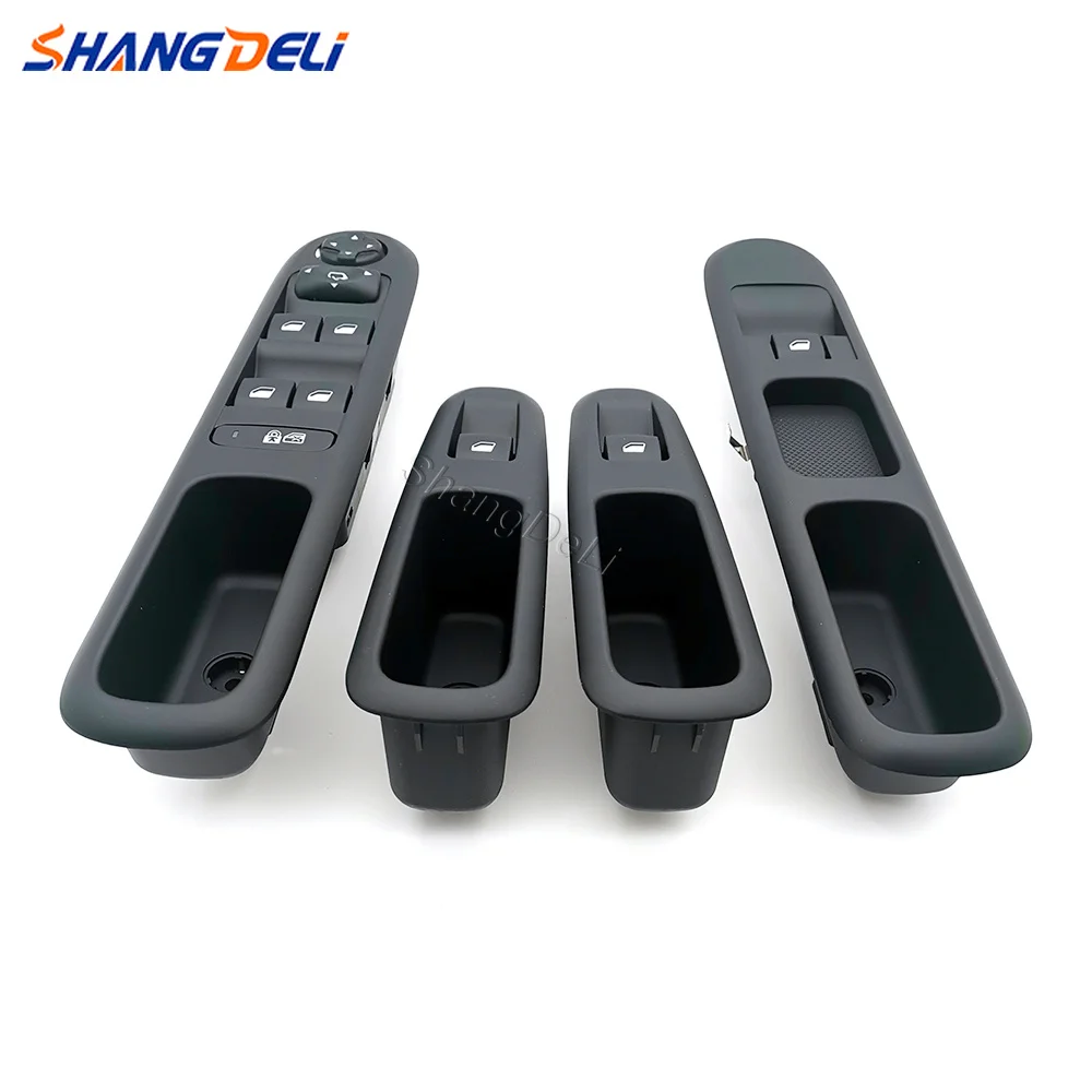 LHD Car Window Control Switch Window Lifter Button 4PCS/Set Fit For Peugeot 3008 2009 - 2016 Car Accessories