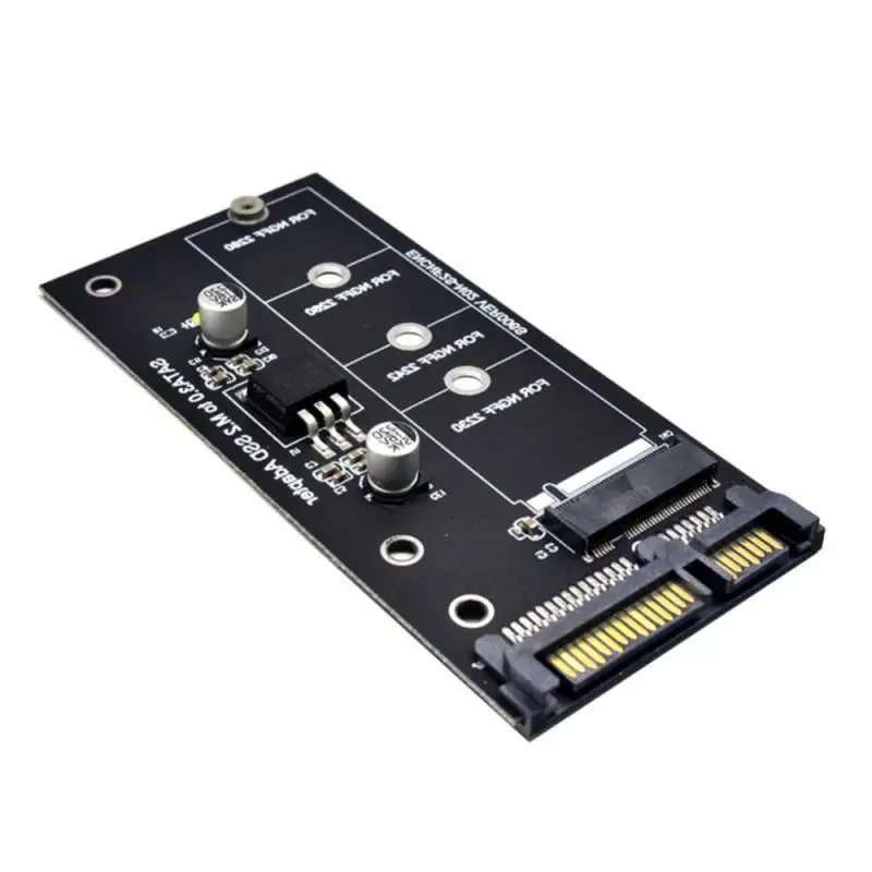 M2 To SATA3 Adapter Card High Efficiency SATA M2.SSD Convert Adapter Card Upgraded SATA 6 Gbps NGFF Adapter