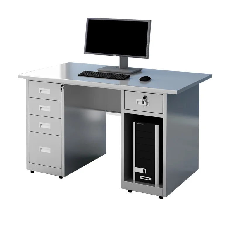 

Stainless steel, desk, staff single seat, computer