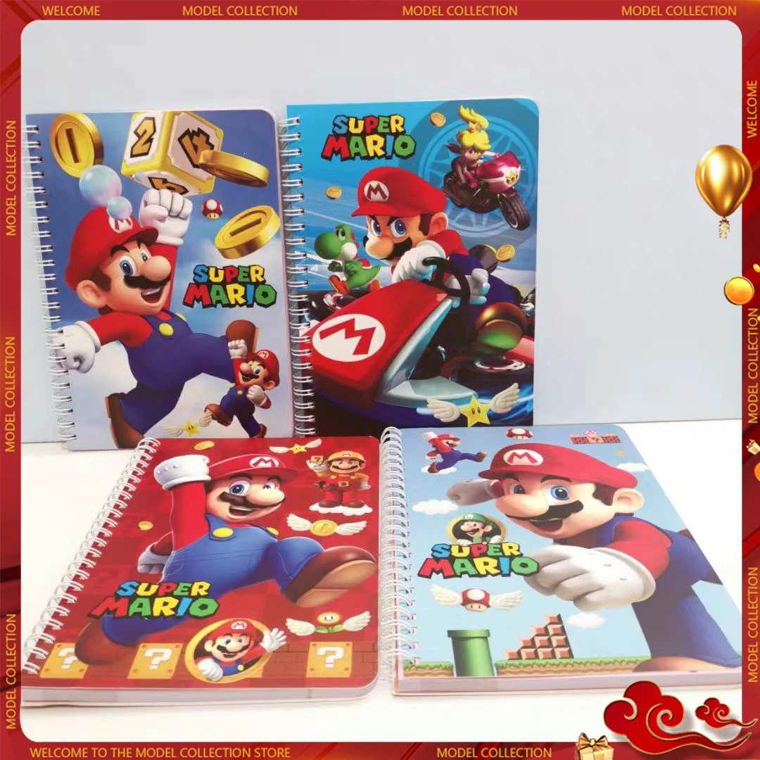 New Super Mario notebook cartoon cute 100K coil this student homework notebook stationery wholesale