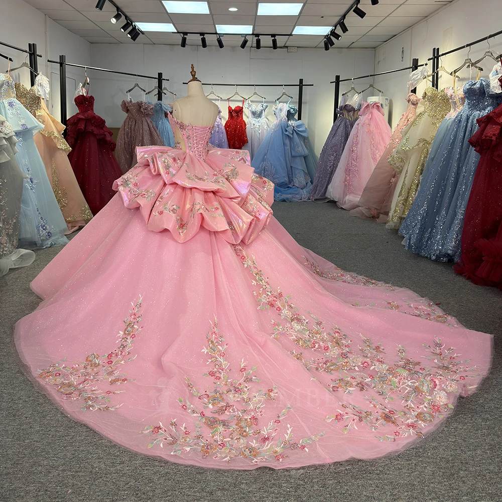 Beading quinceanera vestido 2025 sem alças doce 16 festa de aniversário vestido de baile para menina personalizado vestidos de 15 quinceañera dy6933