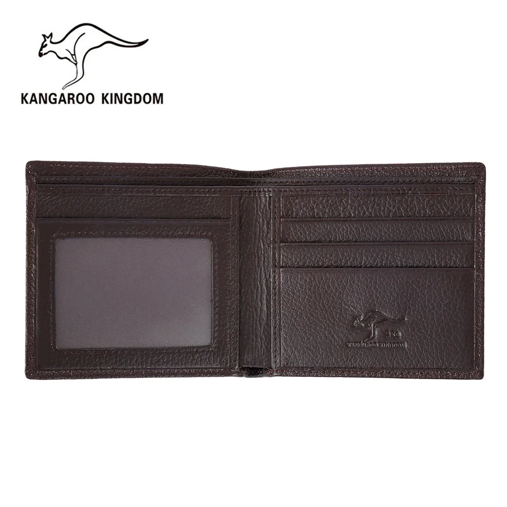 محافظ رجالية عصرية مصنوعة من الجلد الطبيعي ومحفظة لبطاقات الائتمان ثنائية الطي