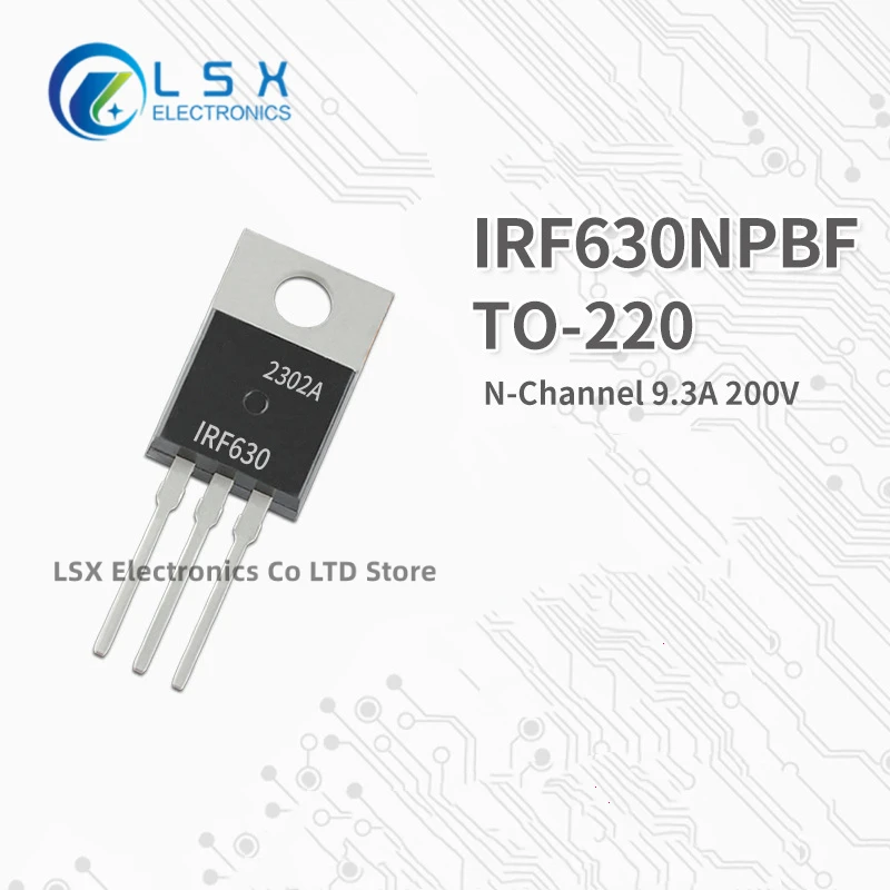 10PCS NEW Original Factory Direct Sales IRF630NPBF TO-220 N Channel MOS Field effect transistor 9.3A 200V