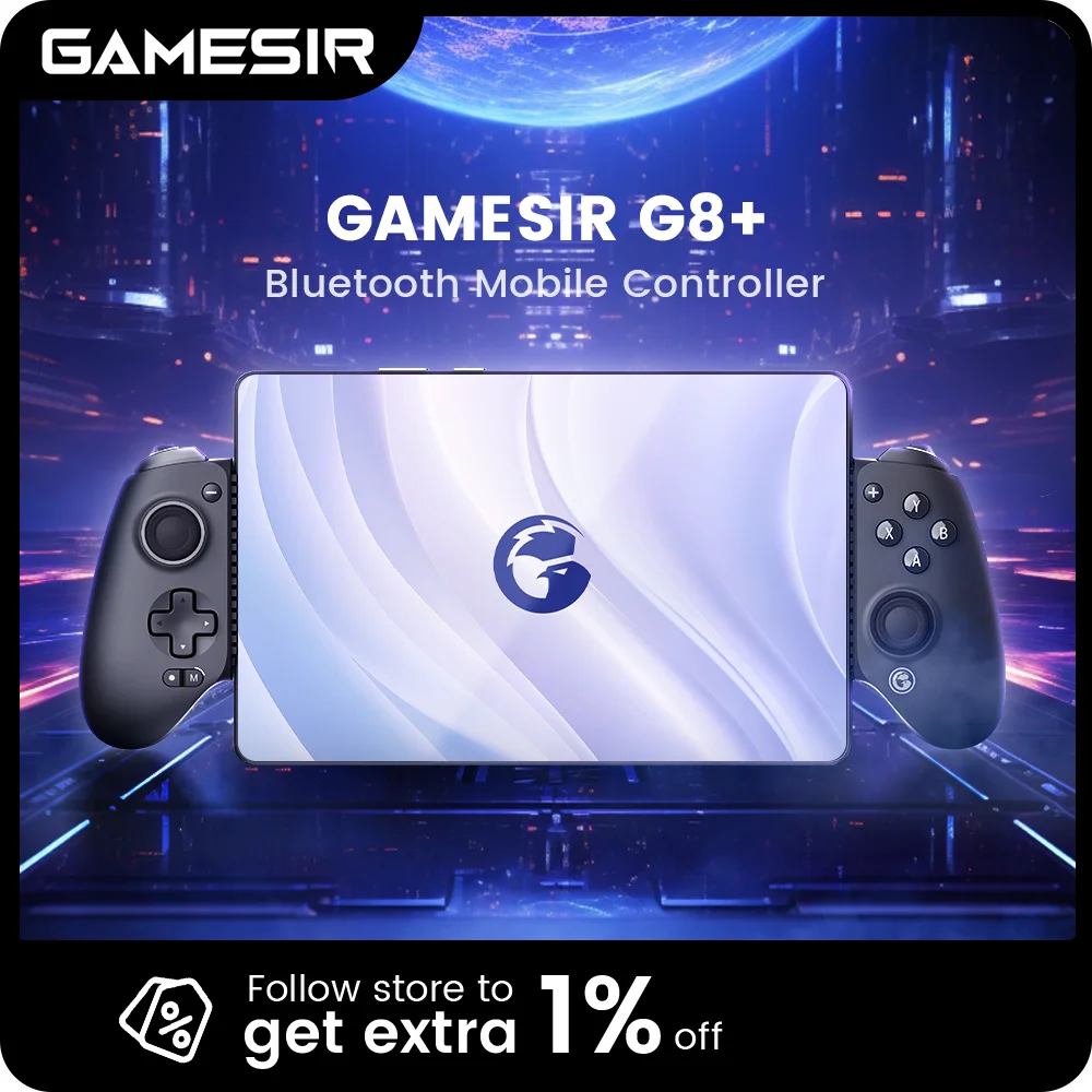 

GameSir G8+ Bluetooth Gamepad with Hall Effect Gaming Controller for Nintendo Switch, Mobile Phone, Tablets and PC