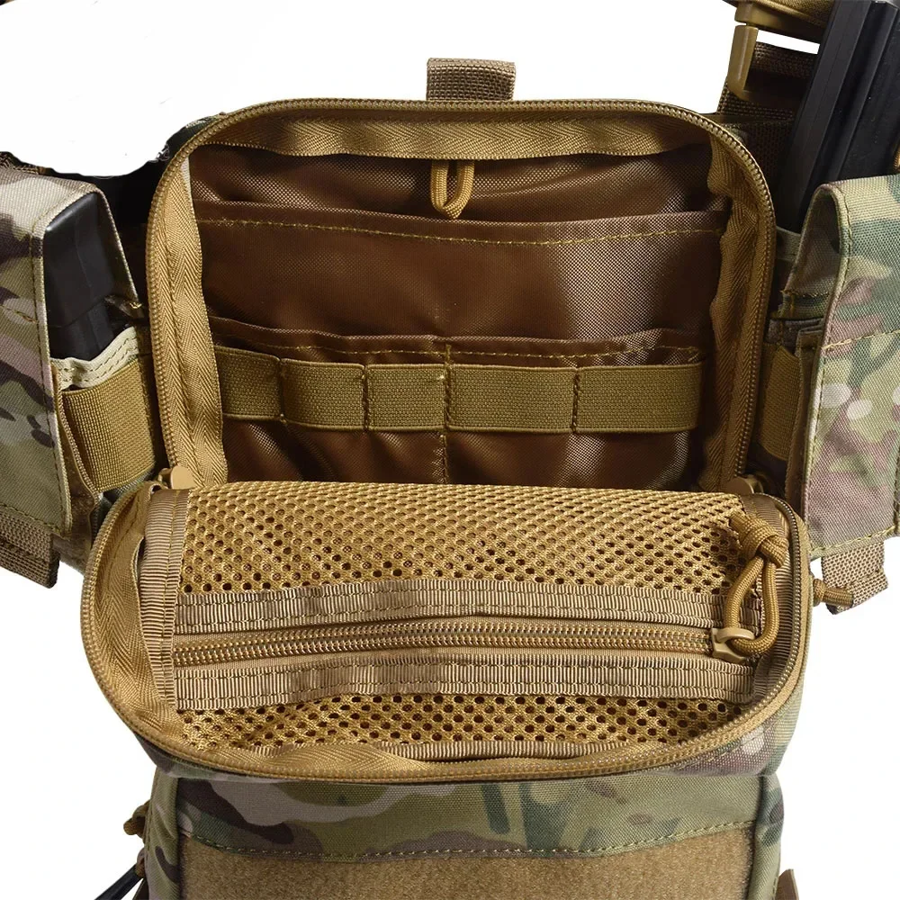 Tactical Adjustable H Harness Vest Molle System Chest Rig Magazine Pouch CS Airsoft Vest  Waist Pack Gear Dangler Pouch