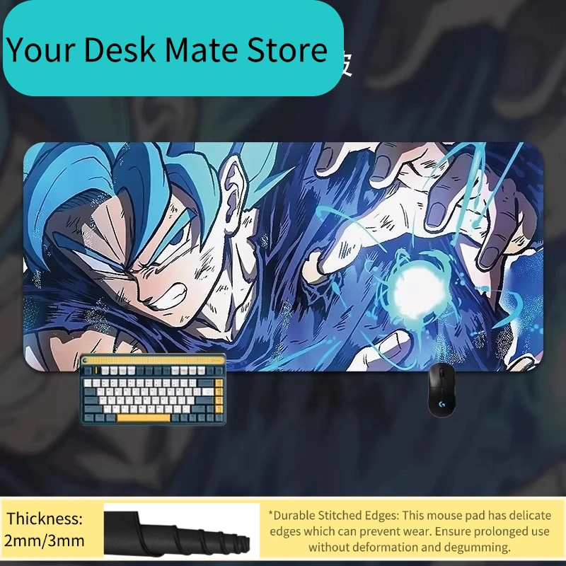 High Definition Leather Mouse Pad Oversized Seven Dragon Ball Mouse Pad Table Mat Office Son Goku Game Keyboard Pad Mouse Pad