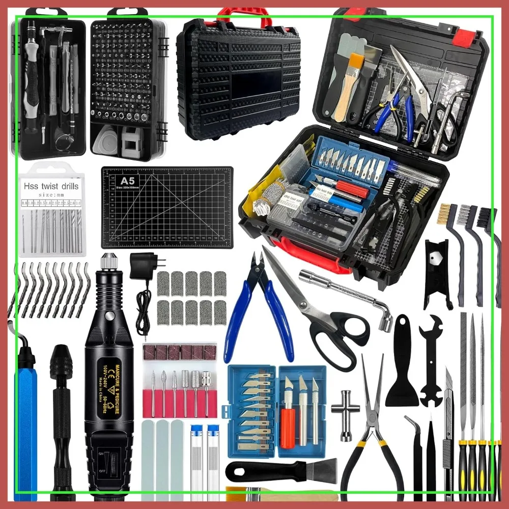 

221Pcs 3D Printer Tool Kit with Storage Box for Cleaning and Precision Work