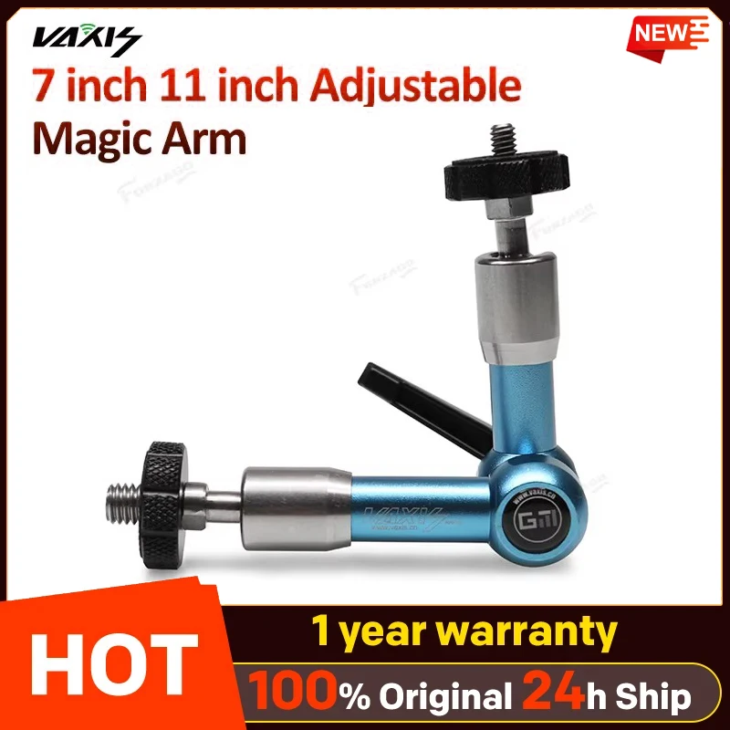 VAXIS 7-дюймовый 11-дюймовый регулируемый волшебный кронштейн для камеры, шарнирный фрикционный ноговой кронштейн для HD-монитора, видеосъемки, микрофона