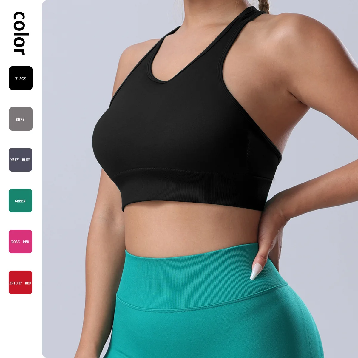 Shockproof Anti Shake High Intensity Sports Bra Yoga Vest Mesh Cross Belt Seamless Pad Earthquake Resistant Gym Brassiere