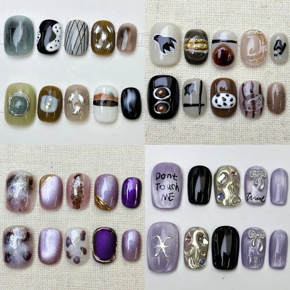 

Накладные ногти MINISO кошачьи глаза, градиенты, цветы