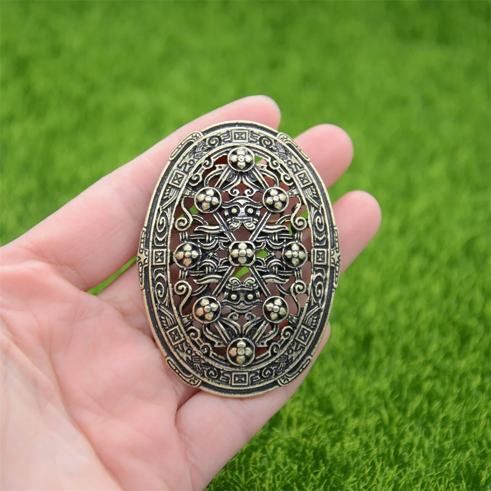 Nostalgia Ancient Swedish Legendary Viking Brosch Nordic Amulet Fibula Large Brooches Bijoux Christmas Broach Gift New Year