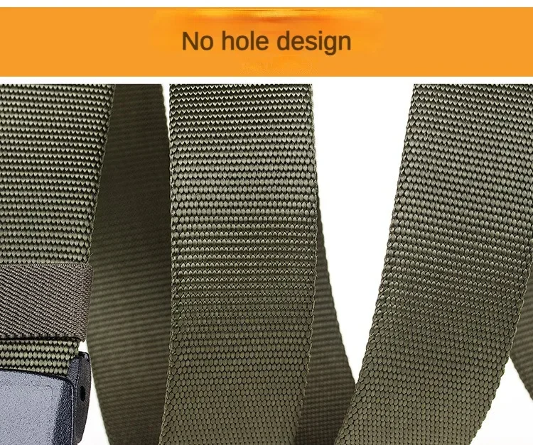 Ykk Kunststoffs chnalle Nylon gürtel für Frauen und Männer Metall freier Hüftgurt Sicherheits inspektion Student Militär Trainings gürtel für Männer – Detail 5