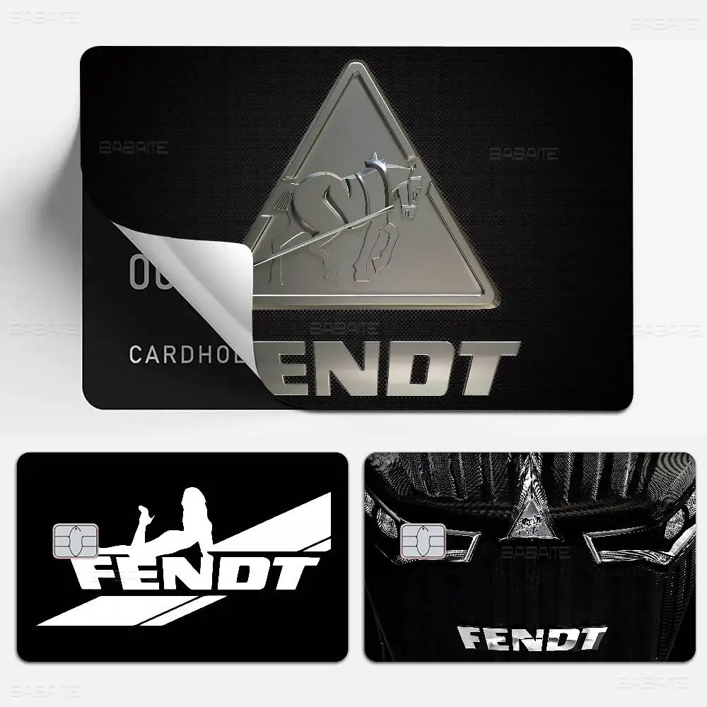 Farming Tractor Fendt Anime Young Creidt Card Debit Card Sticker Film Case Front Tape for Small Big Chip No Chip