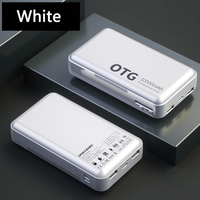 Mobile OTG Power Bank Adapter with 4 Cable SD Card Port, Portable Charger for iPhone, Huawei, Samsung, Xiaomi, 10000mAh