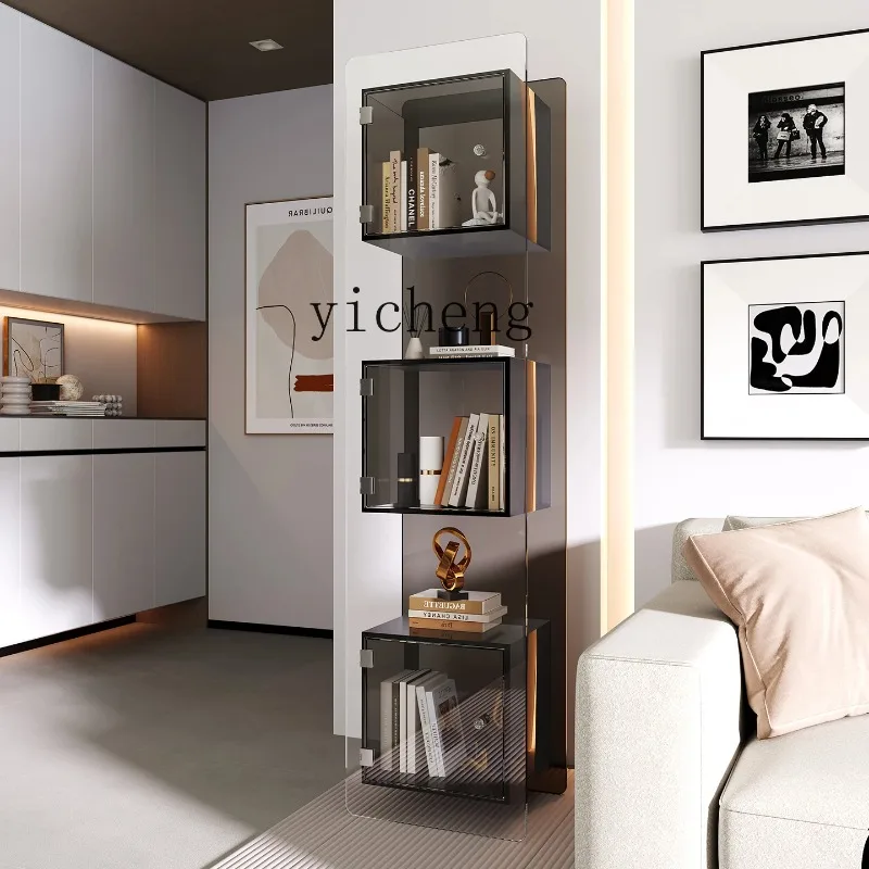 ZW-17  Acrylic Bookshelf Floor Display Storage Rack Wall-Mounted Organizer Bookcase Storage Rack