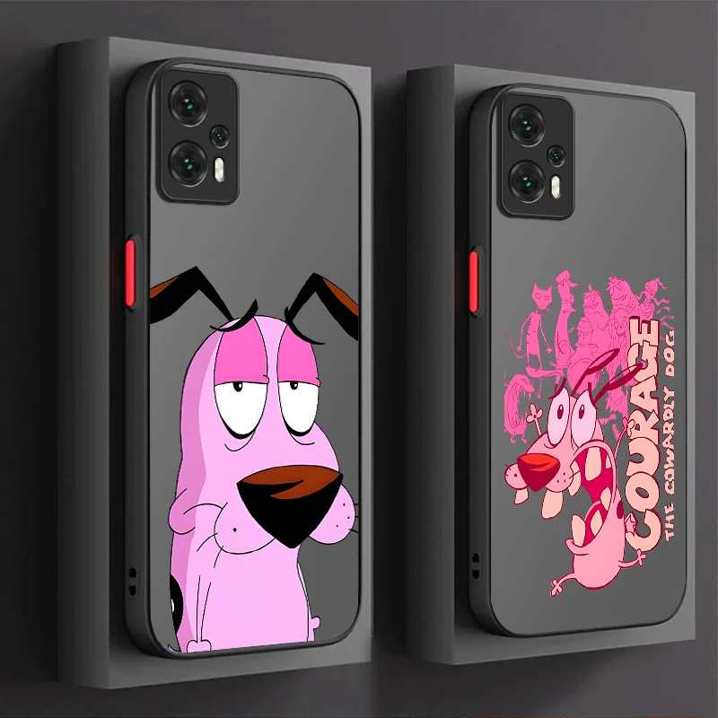 Courages Cowardly Dog Hard Case For Xiaomi POCO M6 Pro 4G C65 X6X3 NFC X4 GT X5 F3 F4 F5 F6 13T 12T 11T 10T 13 12 11 Lite 5G NE