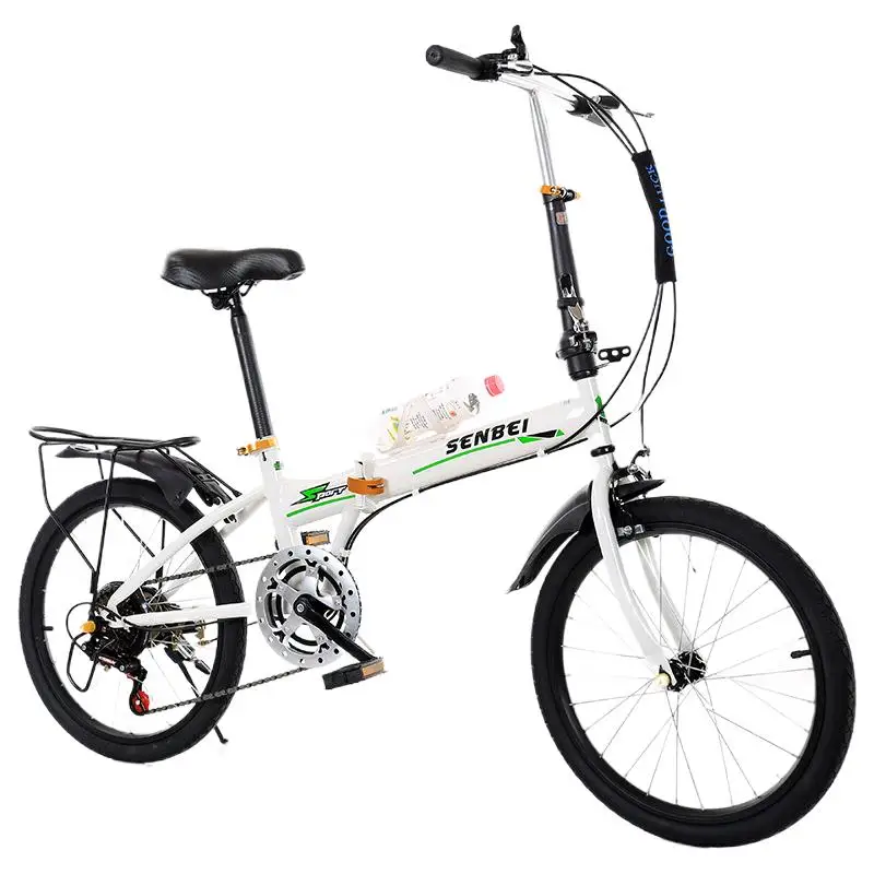 AliExpress NONE WolFAce 20 Inch Folding Variable-speed Road Bicycle For Adults Ultra-light Convenient Aluminium Alloy Folding Leisure Bicycle