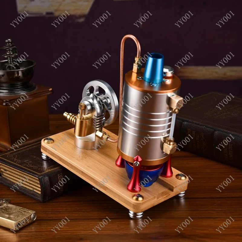 

Real Working Steam Engine Model Retro Design Large Boiler CNC Manufactured For Display