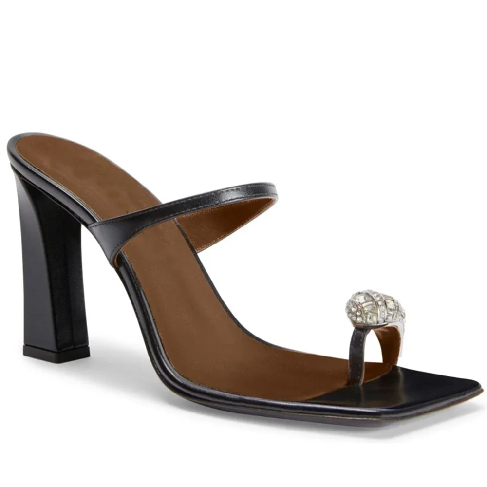 

Тапочки с поясом и кристаллами, пикантные тапочки с квадратным носком на тонком каблуке, разноцветные слипоны без новых поступлений, модная женская обувь