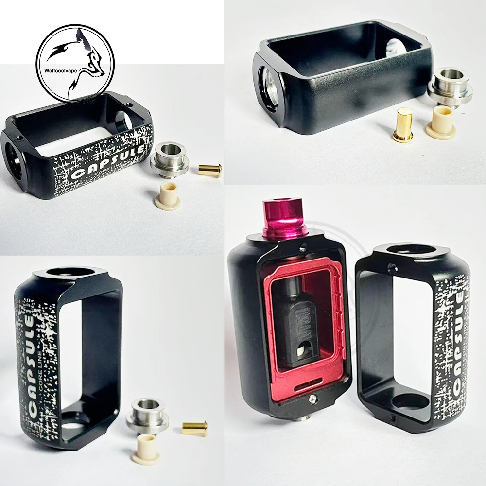 Wolfcoolvape Capsule Vape Replacement Boro Tank to 510 Adapter RBA Bridge Tank Atomizer for box mod vape kit view 3