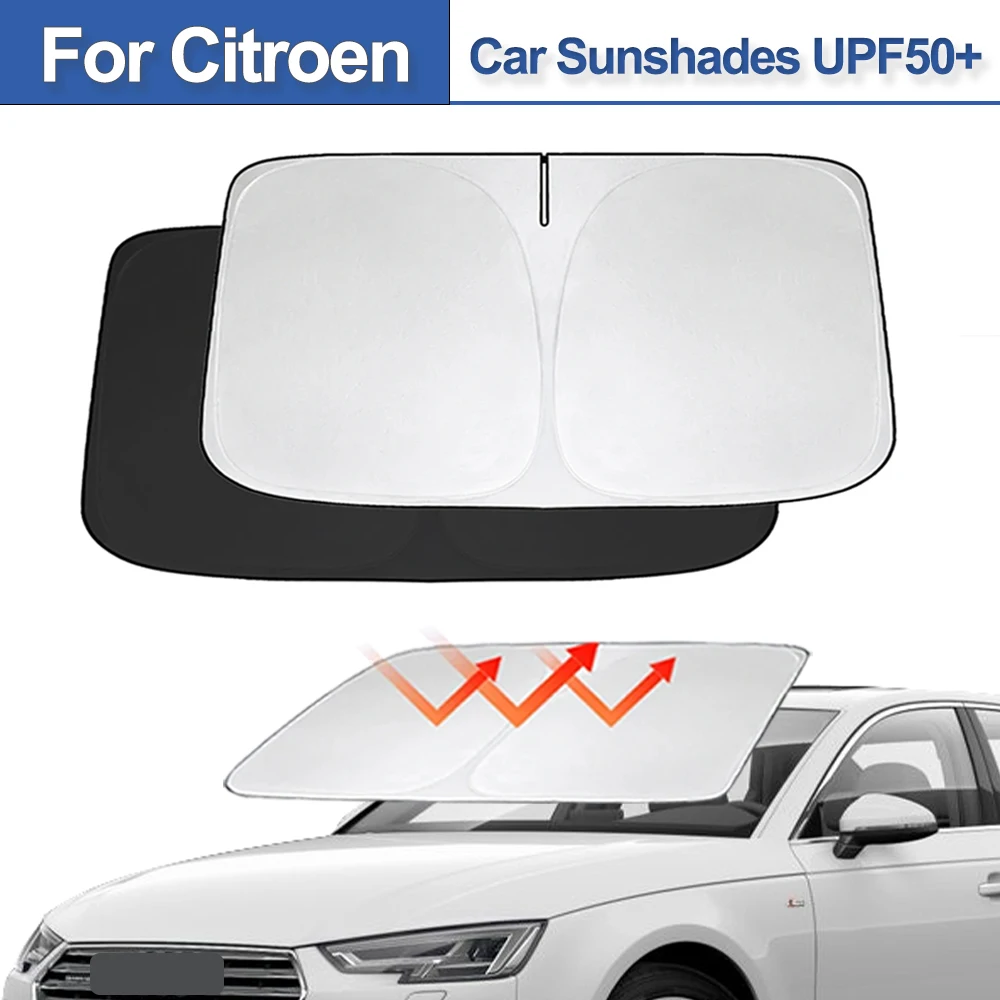 For Citroen C3 C4 Cactus C6 C3-XR Picasso DS3 DS4 DS5 Windshield Sunshade Anti-UV Heat Insulation Foldable Car Accessories